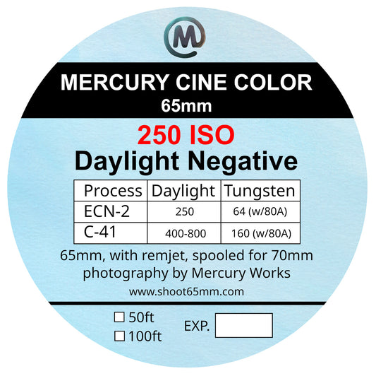 Mercury Cine Color 250 - 65mm film