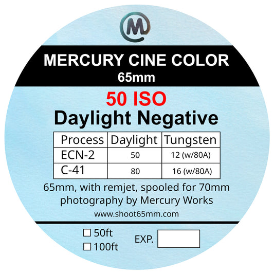 Mercury Cine Color 50 - 65mm film
