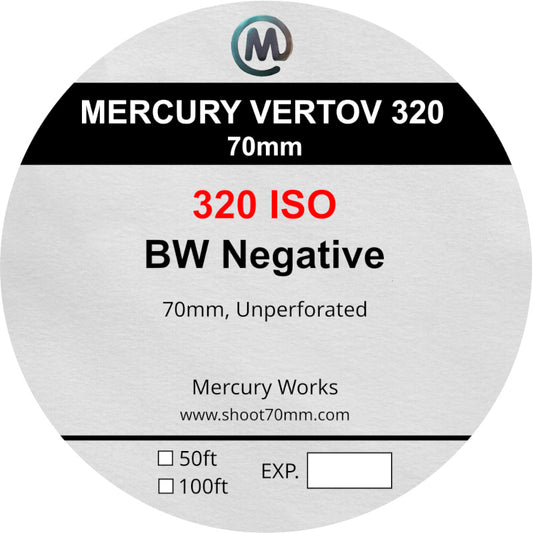Mercury Vertov 320 - 70mm BW film