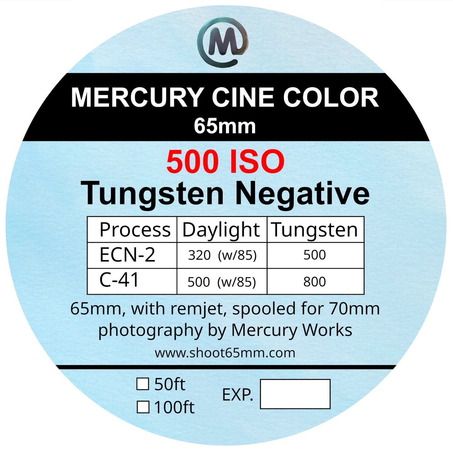 Mercury Cine Color 500 - 65mm film